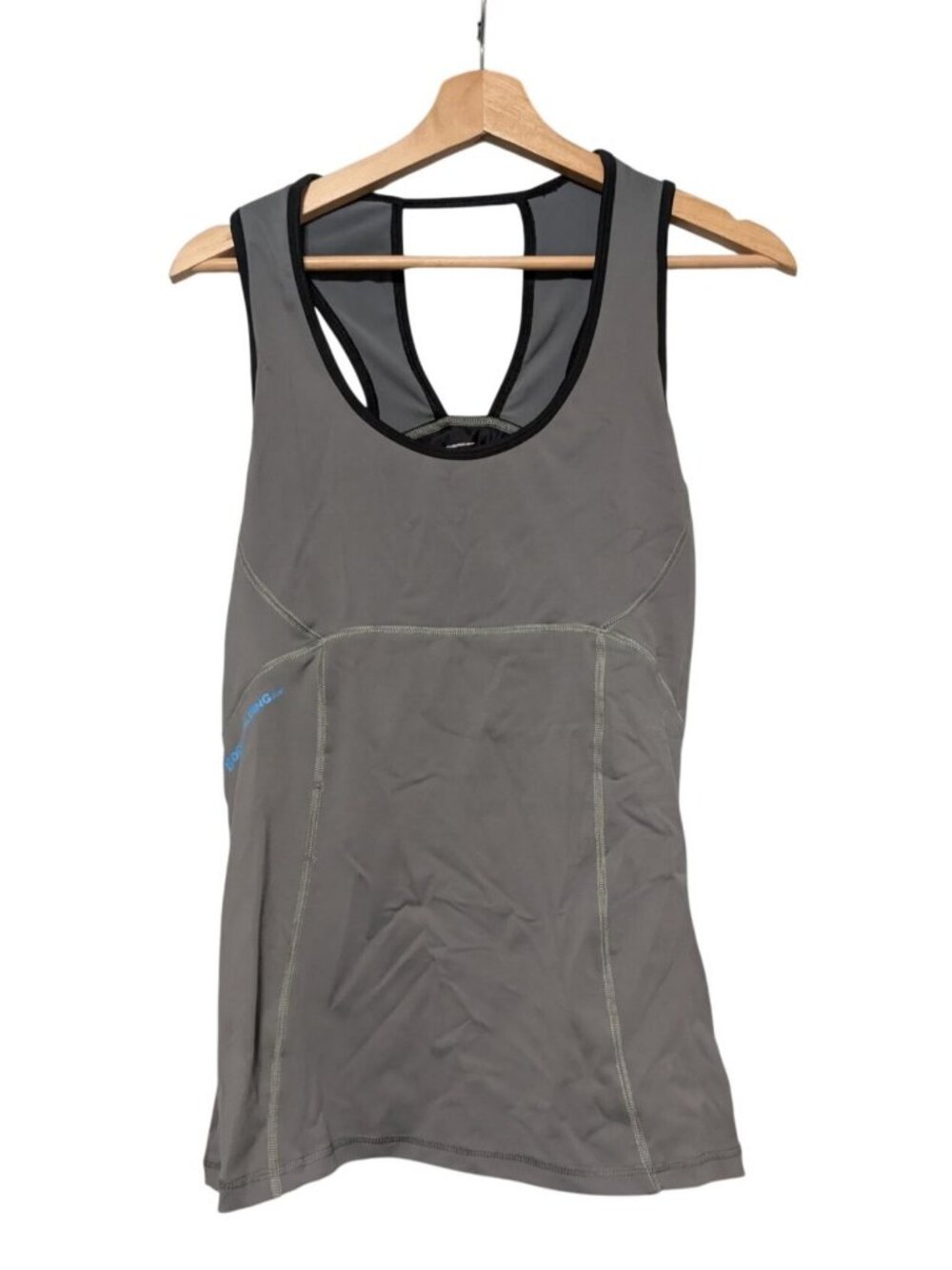 Bodybuilding.com Women Gray Athletic Gym Workout Tank Top Size L Activewear